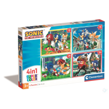Clementoni 4 az 1-ben Sonic puzzle gyűjtemény puzzle, kirakós