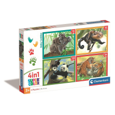 Clementoni Állatos Baby Cuddles 4 az 1-ben puzzle Clementoni puzzle, kirakós