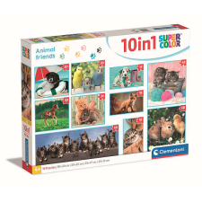 Clementoni Állatos puzzle 10 az 1-ben - Animal Friends puzzle, kirakós