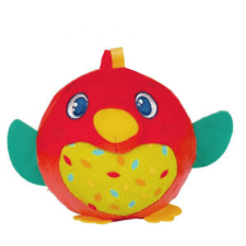 Clementoni Baby plüss csörgő labda - Madár csörgő