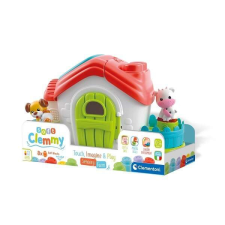 Clementoni Clemmy Baby házikó puha építőkockákkal és állatfigurákkal készségfejlesztő