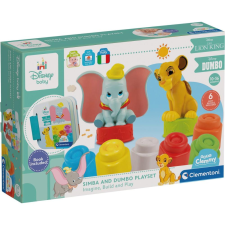 Clementoni Clemmy - Disney - Simba és Dumbo - Puha építőkocka szett készségfejlesztő