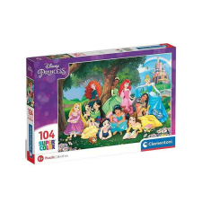 Clementoni Disney Hercegnők 104db-os Super Color Puzzle - Clementoni puzzle, kirakós