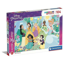 Clementoni Disney Princess csillámos puzzle 104 db-os - Clementoni puzzle, kirakós