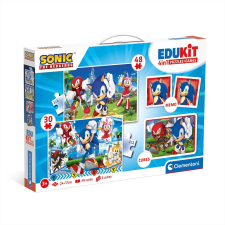 Clementoni Edukit 4 az 1-ben játékcsomag - Sonic, a sündisznó puzzle, kirakós