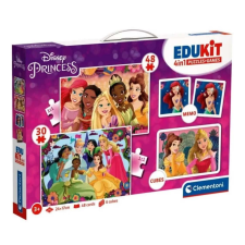 Clementoni Edukit: Disney Hercegnők 4 az 1-ben játékgyűjtemény - Clementoni puzzle, kirakós