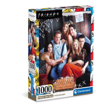 Clementoni Jóbarátok puzzle ajándék poszterrel 1000 db puzzle, kirakós