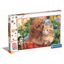 Clementoni maxi puzzle 104 db-os - Cuki barátok puzzle, kirakós