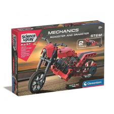 Clementoni mechanikai labor építőjáték - Roadster and Dragster ÚJ barkácsolás, építés