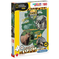 Clementoni National Geo Kids Vadvilági Expedíció - 180 db-os puzzle - Clementoni (FRTX-CLE29207) puzzle, kirakós