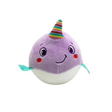 Clementoni Puha csörgő labda állatkák - Narvál plüssfigura