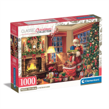 Clementoni Puzzle 1000 db High Quality - Télapó látogatása puzzle, kirakós