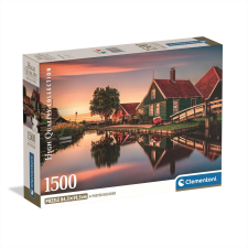 Clementoni Puzzle 1500 db High Quality Collection Compact - Zaanse Schans puzzle, kirakós