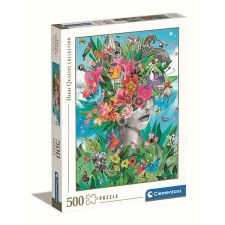 Clementoni puzzle 500 darabos - Női fej dzsungellel puzzle, kirakós