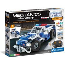 Clementoni Science &amp; Play Mechanikus műhely - Rendőrautó távirányítóval kreatív és készségfejlesztő