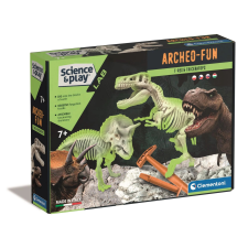 Clementoni science&play archeofun: t-rex és triceratopsz oktatójáték