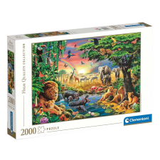 Clementoni Találkozás Afrikában HQC 2000db-os puzzle - Clementoni puzzle, kirakós