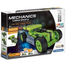 Clementoni Tudomány és játék - Mechanikus Műhely - Hot rod és teherautó autópálya és játékautó