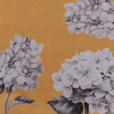  Clermont/300-204 ocher velvet nyom. virágos dekor lakástextília