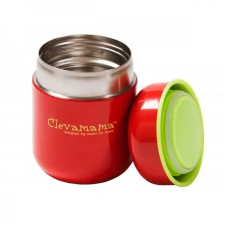 Clevamama étel termosz - rozsdamentes acél, csepegésmentes 250 ml cumisüveg
