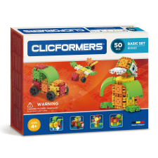 Clicformers építőjáték, 50 darabos barkácsolás, építés