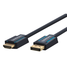 ClickTronic 44923 Displayport 1.2 - HDMI 1.4 Kábel 1m - Fekete kábel és adapter