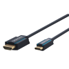 ClickTronic 44928 USB-C 2.0 - HDMI 2.0 Kábel 1m - Fekete (44928)