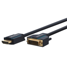 ClickTronic 70343 DVI-D - HDMI 1.4 Kábel 5m - Fekete kábel és adapter