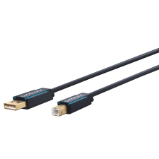 ClickTronic USB-A apa - USB-B apa 2.0 Nyomtató kábel - Fekete (1.8m) kábel és adapter