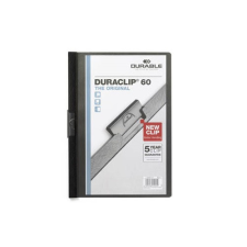 Clip-mappa Durable Duraclip A/4 60 lapig fekete mappa