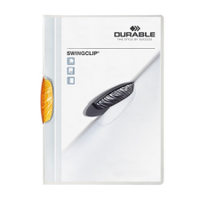 Clip-mappa Durable Swingclip A/4 30 lapig narancssárga mappa