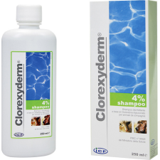  Clorexyderm 4%-os fertőtlenítő sampon kutyáknak és macskáknak 250 ml kutyasampon
