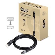 CLUB3D DisplayPort 1.4 HBR3 Extension Cable 8K60Hz 2m Black kábel és adapter