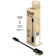 CLUB3D DisplayPort 1.4 to HDMI 2.0b HDR Active adapter kábel és adapter