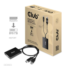 CLUB3D DisplayPort to Dual Link DVI-D Active Adapter for Apple Cinema Displays kábel és adapter