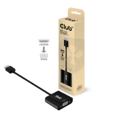 CLUB3D HDMI 1.4 - D-Sub Adapter audió/videó kellék, kábel és adapter