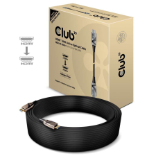 CLUB3D HDMI 2.0 UHD Active Optical Cable HDR 4K 60Hz M/M 50m Black kábel és adapter