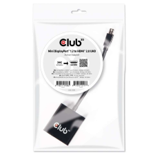 CLUB3D Mini Displayport 1.2 - HDMI 2.0 UHD active adapter kábel és adapter