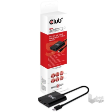 CLUB3D SenseVision MST USB 3.1 C - DisplayPort 1.2 HUB kábel és adapter
