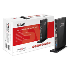CLUB3D SenseVision USB 3.0 Dual Display Dokkoló állomás laptop kellék