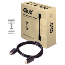 CLUB3D Ultra High Speed HDMI Cable 10K 120Hz 48Gbps M/M 1m Black kábel és adapter