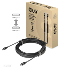  Club3D USB3.2 Gen2 Type-C to C Active Bi-directional Cable 8K60Hz M/M 5m Black kábel és adapter