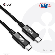 CLUB3D USB4 Gen3x2 Type-C video cable 8K60Hz 1m Black kábel és adapter
