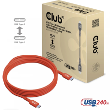 CLUB3D USB 2.0 Type C Összekötő Piros 4m CAC-1515 kábel és adapter