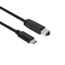 CLUB3D USB 3.1 Type-C to Type-B cable 1m Black kábel és adapter
