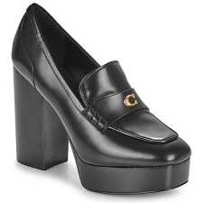 Coach Félcipők ILYSE LEATHER PLATFORM LOAFER Fekete 40 női cipő