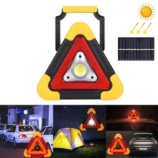  COB LED szolár multifunkciós lámpa elakadásjelző háromszög HB-6608-9 (BBL) kültéri világítás