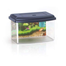 COBBYS PET Akvárium műanyag 1, tetővel és háttérrel 22x16x14cm 3l akvárium