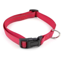  COBBYS PET Állítható reflex textil nyakörv 20-31cm/10mm piros nyakörv, póráz, hám kutyáknak