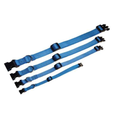  COBBYS PET Állítható textil kutya nyakörv 20-31cm/10mm kék nyakörv, póráz, hám kutyáknak